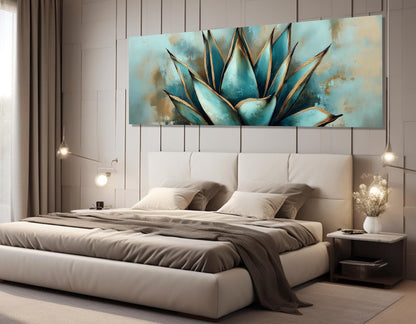 Agave Canvas Print – Abstract Agave Art | Modern Mexican Decor, Ready to Hang