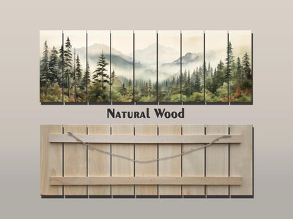 Redwood National Park Wood Print – Natural Wood Wall Art | Rustic Farmhouse Decor