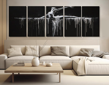 Ballet Canvas Print – Abstract Ballet Wall Art | Framed & Gallery Wrapped Canvas