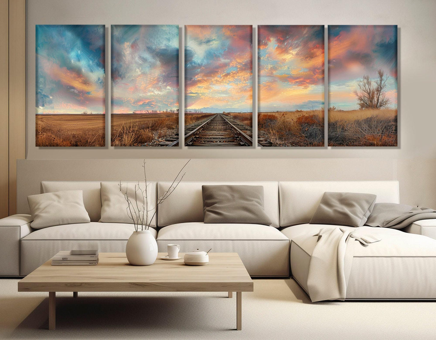 Scenic Railroad Canvas Print – Railway Wall Art | Framed & Ready to Hang