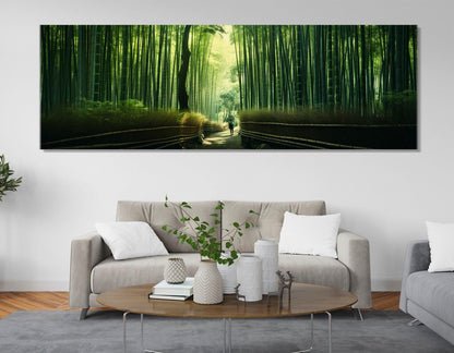 Bamboo Grove Canvas Print – Arashiyama Wall Decor | Framed Gallery Wrapped Art