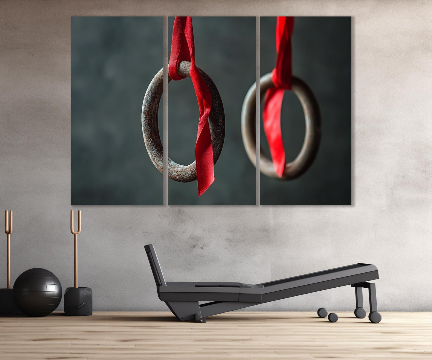 Gymnastics Wall Art – Abstract Gymnast Canvas Print | Framed Canvas Print Ready to Hang