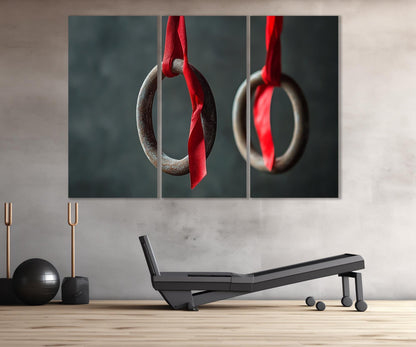 Gymnastics Wall Art – Abstract Gymnast Canvas Print | Framed Canvas Print Ready to Hang