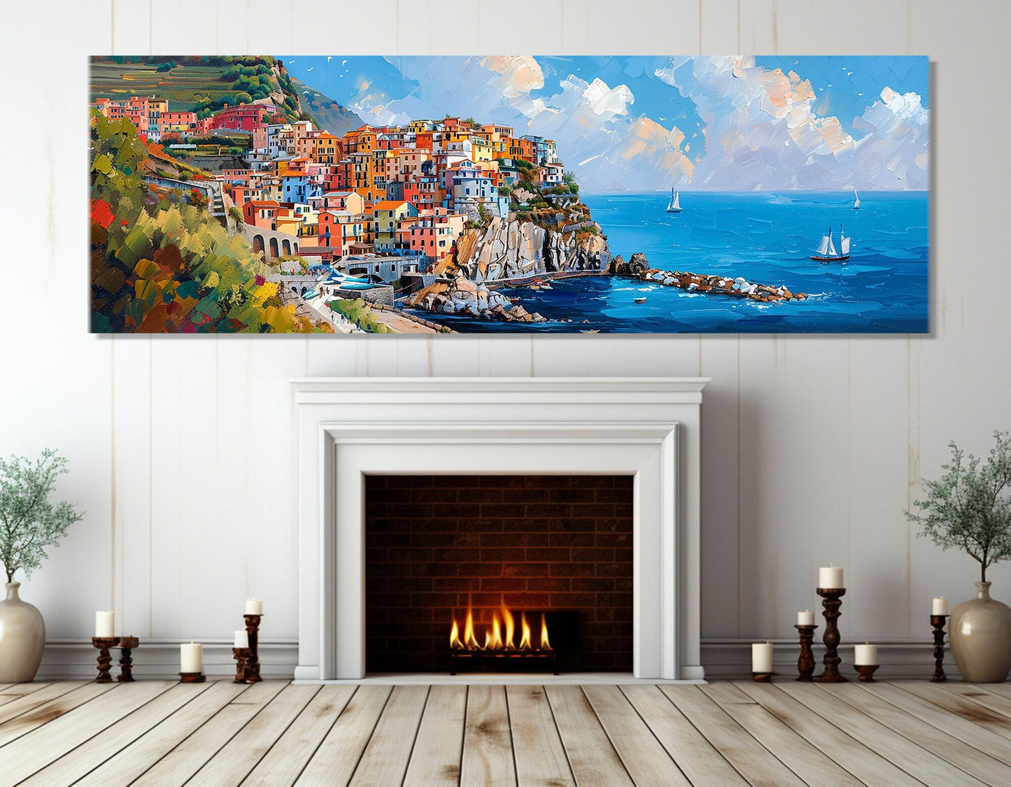 Cinque Terre Canvas Print – Manarola Italy Wall Art | Gallery Wrapped, Ready to Hang