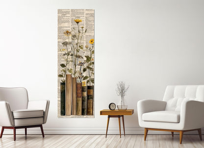 Wildflowers Canvas Print – Vintage Botanical Wall Art, Framed Floral Print, Ready to Hang