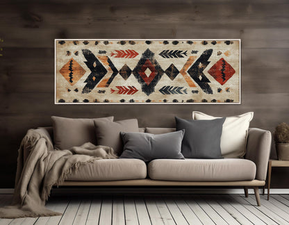 Native American Rug Canvas – First Nations Wall Art | Framed & Ready to Hang