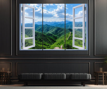 Great Wall of China Canvas – Framed Cotton Canvas Print | Ready to Hang Artwork