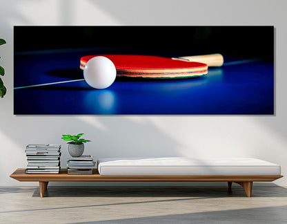 Table Tennis Wall Art – Framed Table Tennis Poster | Ping Pong Canvas Decor