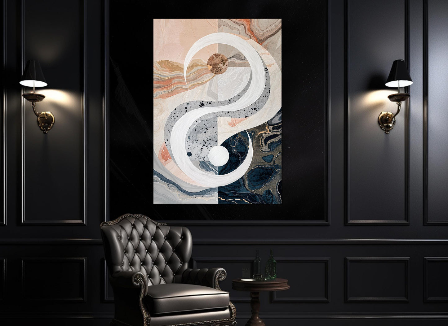 Modern Canvas Print – Abstract Minimalist Wall Art | Framed & Ready to Hang