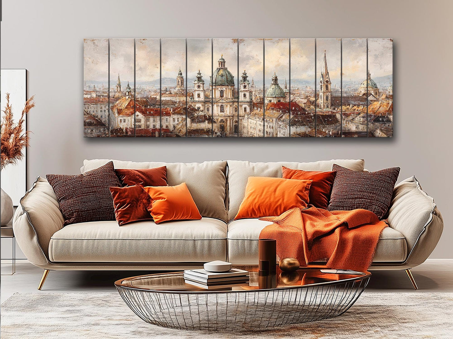 Vienna Wood Print – Rustic Wall Art Featuring St. Stephen’s Cathedral on Distressed Wood Panel