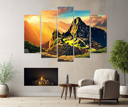 Machu Picchu Canvas Print – Framed Machu Picchu Art | Ready to Hang Wall Decor