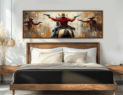 Cowboys Canvas Print - Wild West Wall Art | Framed Cowboy Print Ready to Hang