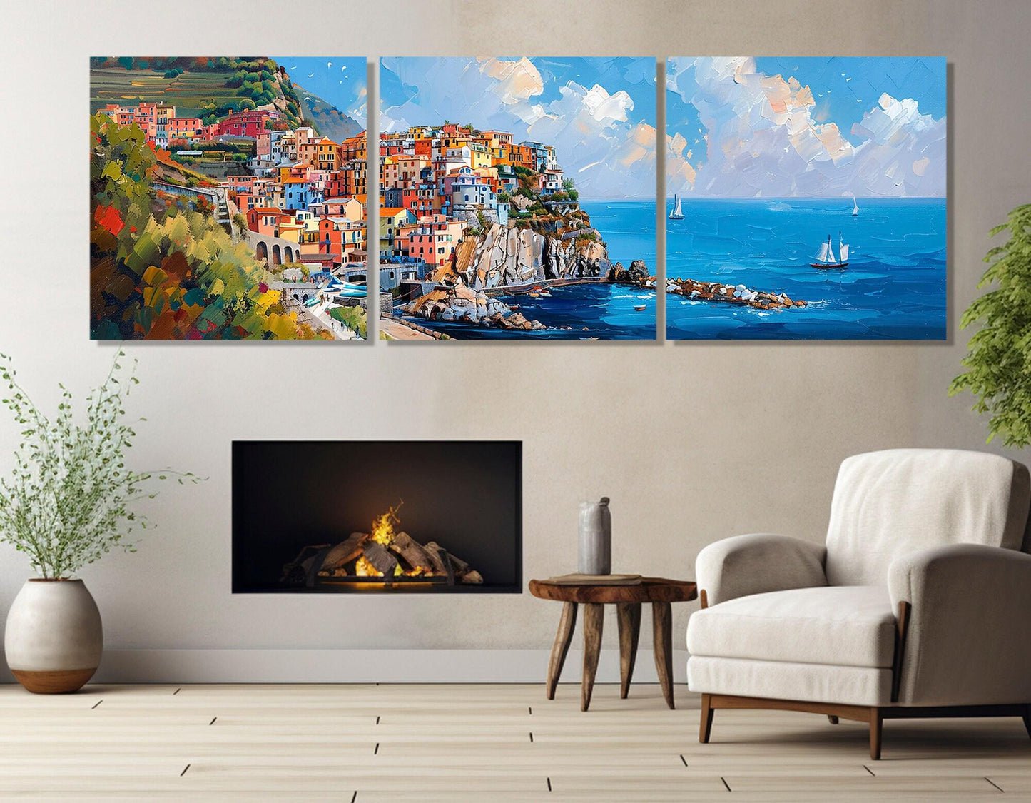 Cinque Terre Canvas Print – Manarola Italy Wall Art | Gallery Wrapped, Ready to Hang