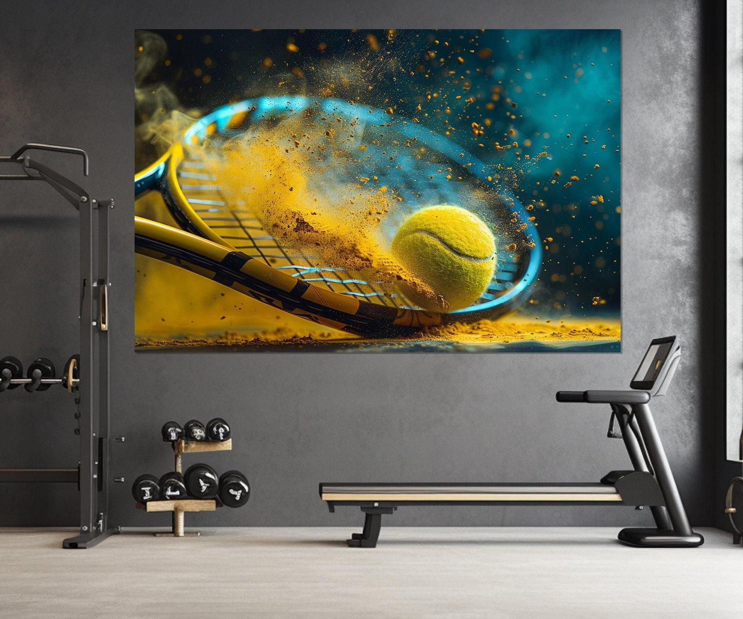 Tennis Canvas Print – Framed Cotton Canvas Wall Art | Ready To Hang Sports Decor