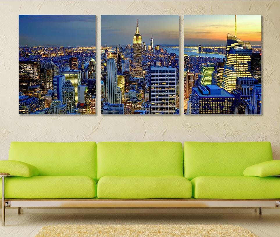 New York Wall Art – Extra Large NYC Skyline Canvas | Framed, Ready to Hang