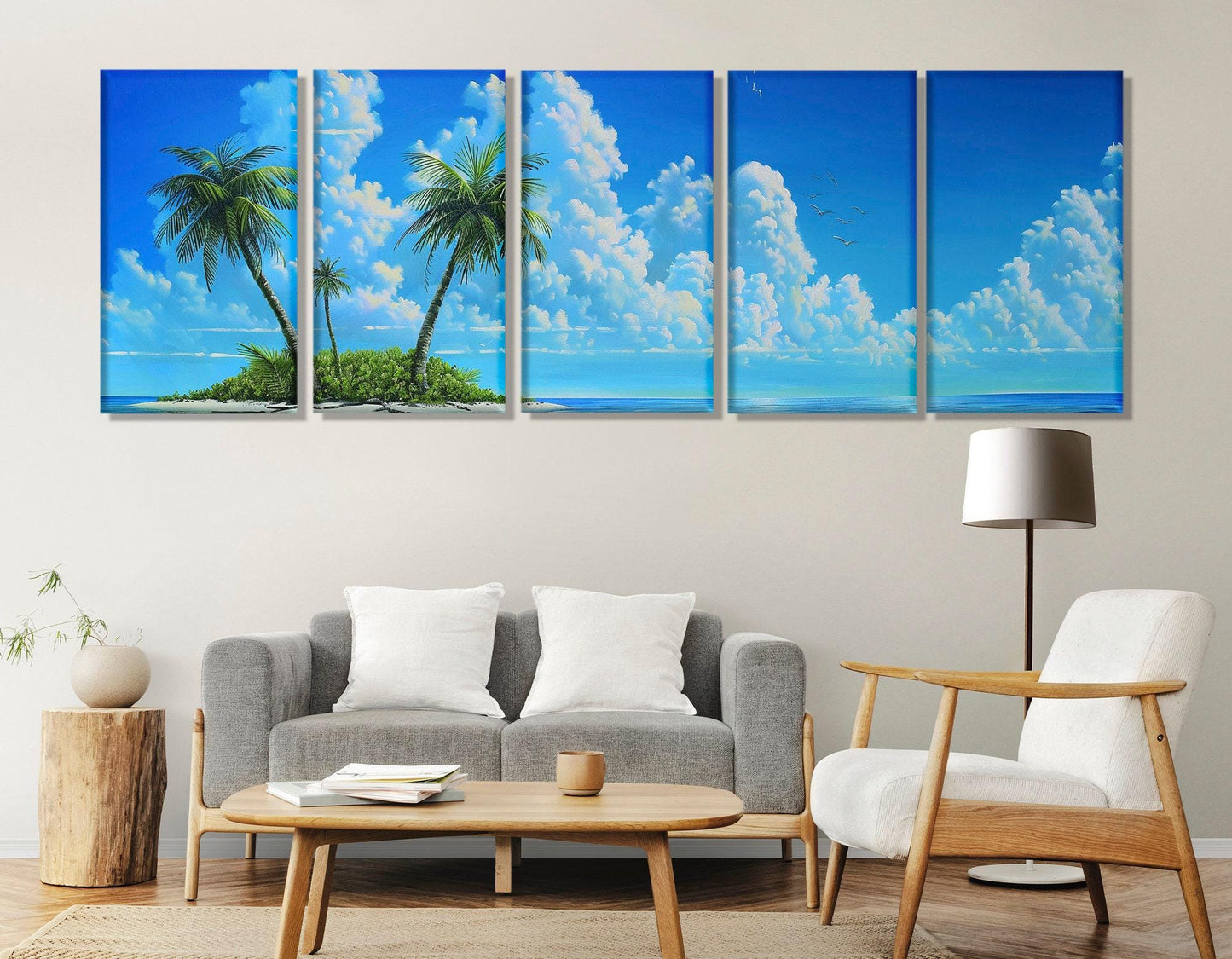 Desert Island Canvas Print – Tropical Wall Art | Framed Canvas Art Ready to Hang