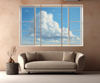 Sky View Canvas Print - Faux Window Canvas Art | Framed, Ready to Hang