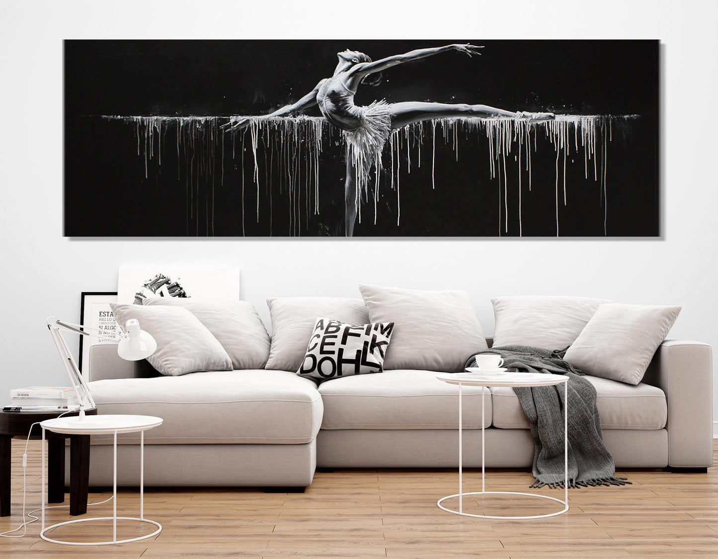 Ballet Canvas Print – Abstract Ballet Wall Art | Framed & Gallery Wrapped Canvas