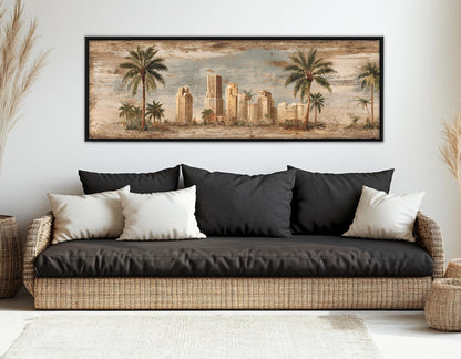 Vintage Miami Canvas Print - Retro Miami Poster | Gallery Wrapped Canvas Ready to Hang