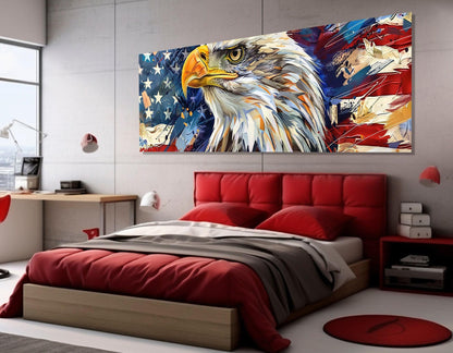 American Bald Eagle Canvas – Framed Cotton Canvas Print | Ready to Hang Wall Art
