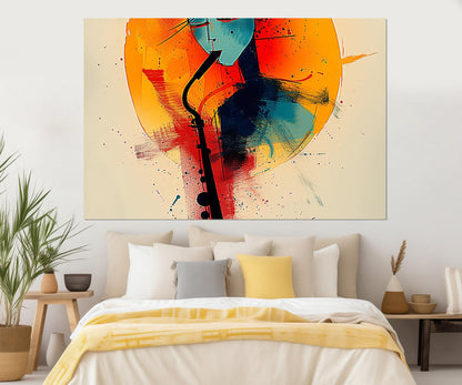 Music Canvas Print - Abstract Music Wall Decor | Framed Ready to Hang Artwork