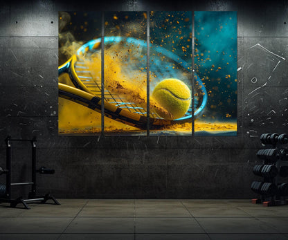 Tennis Canvas Print – Framed Cotton Canvas Wall Art | Ready To Hang Sports Decor