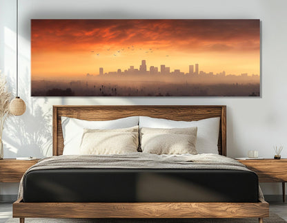 Phoenix Canvas Print - Abstract Art on Cotton Gallery Wrapped Canvas | Large Wall Art