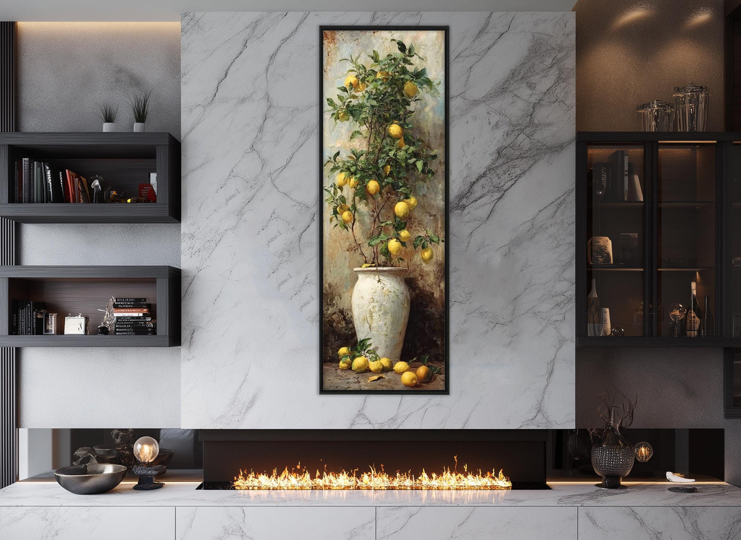 Lemon Tree Canvas Print - Rustic Canvas Art | Framed & Ready to Hang