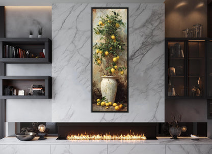 Lemon Tree Canvas Print - Rustic Canvas Art | Framed & Ready to Hang