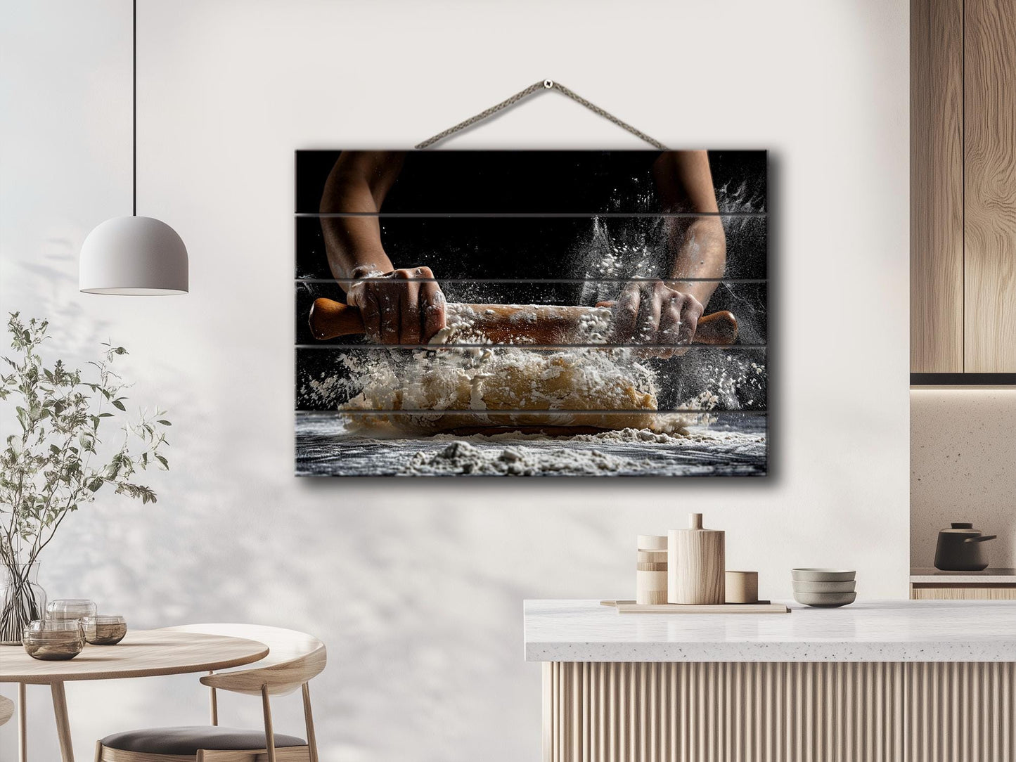Wood Wall Art - Cooking Wall Art Printed on Wood, Pizza Wall Art, Kitchen Wall Decor, Chef Gift, Pizzeria Decor, Cook Gift, Kitchen Print