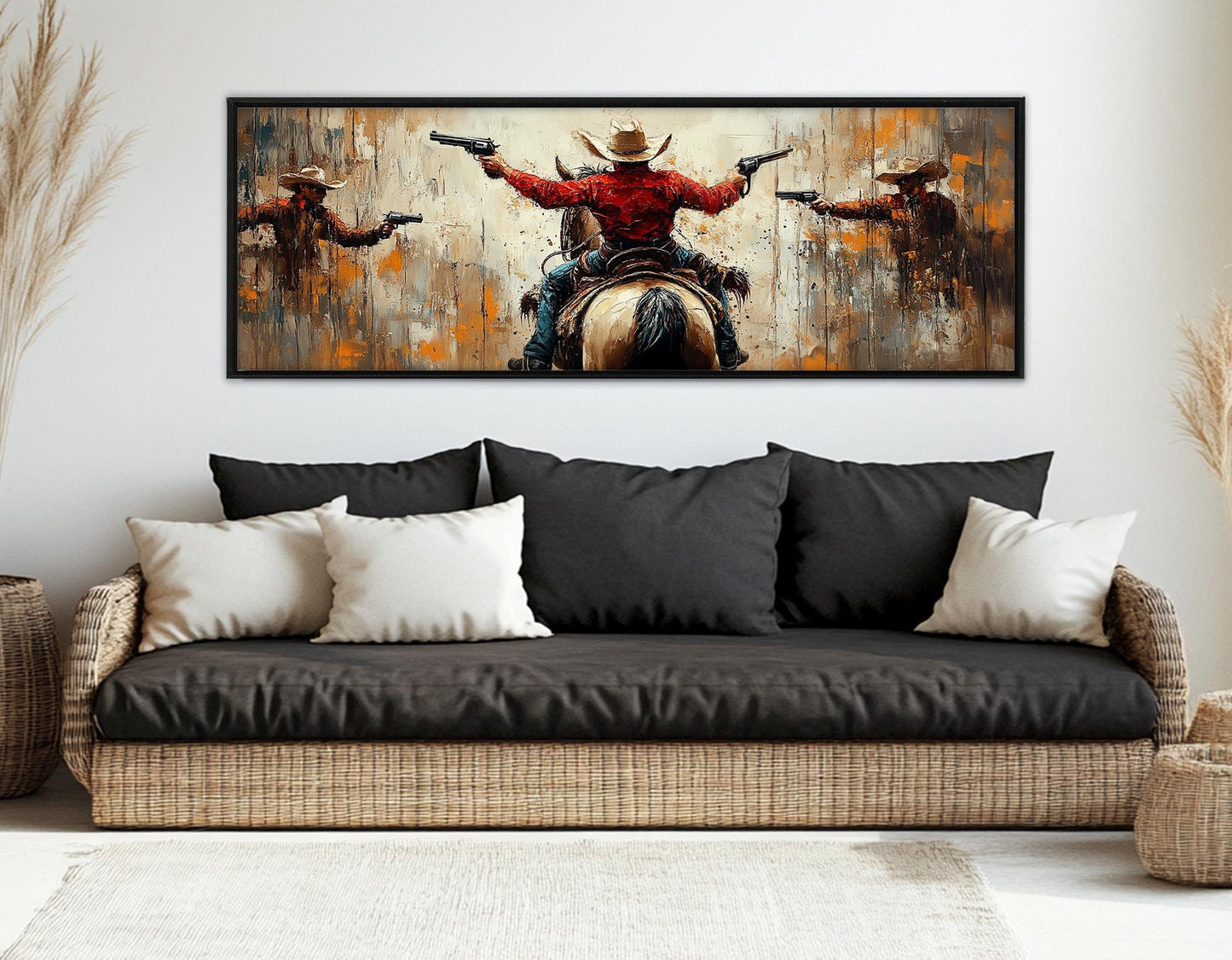Cowboys Canvas Print - Wild West Wall Art | Framed Cowboy Print Ready to Hang