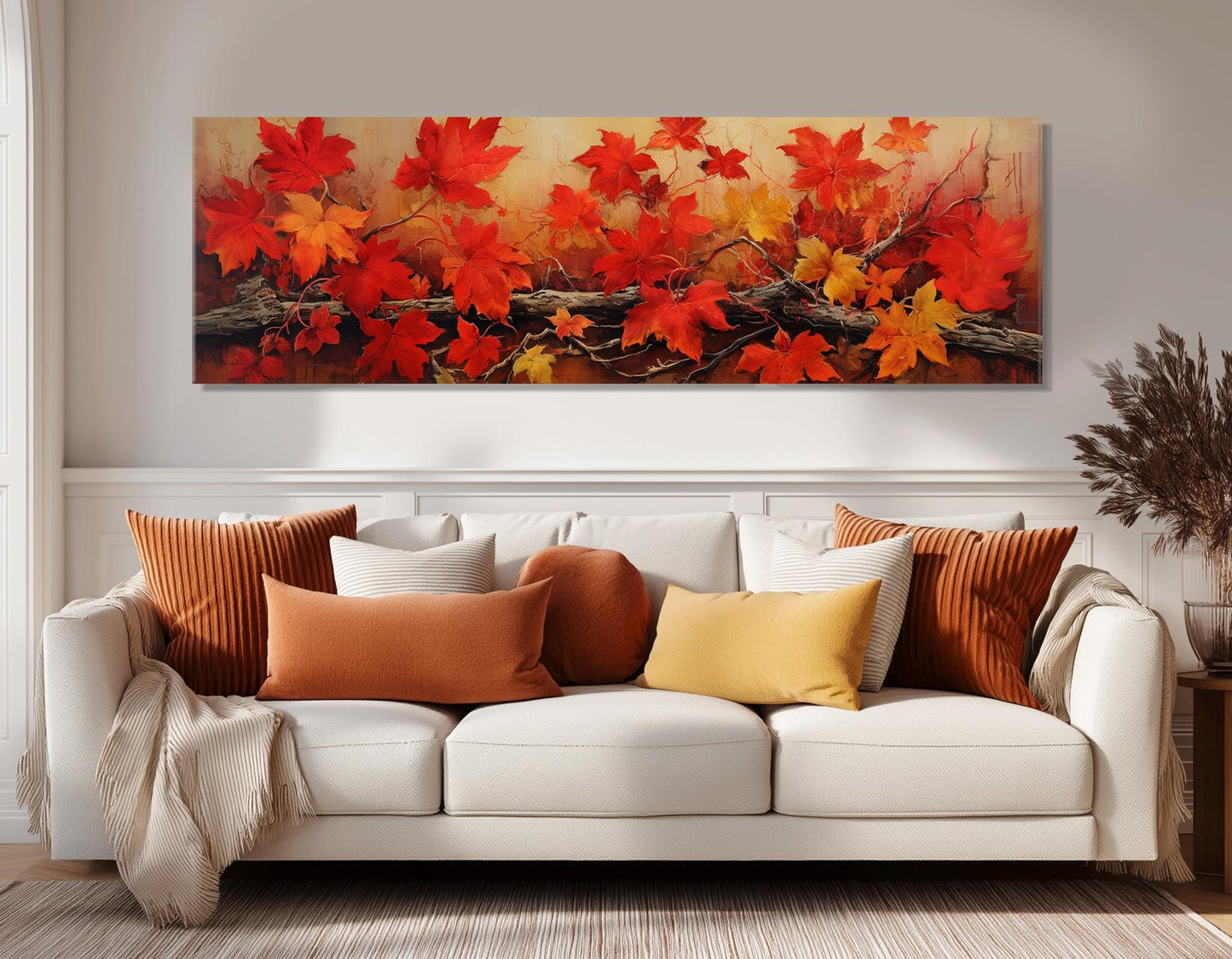 Autumn Tree Canvas Print – Gallery Wrapped Framed Canvas With Soft Tones Artwork