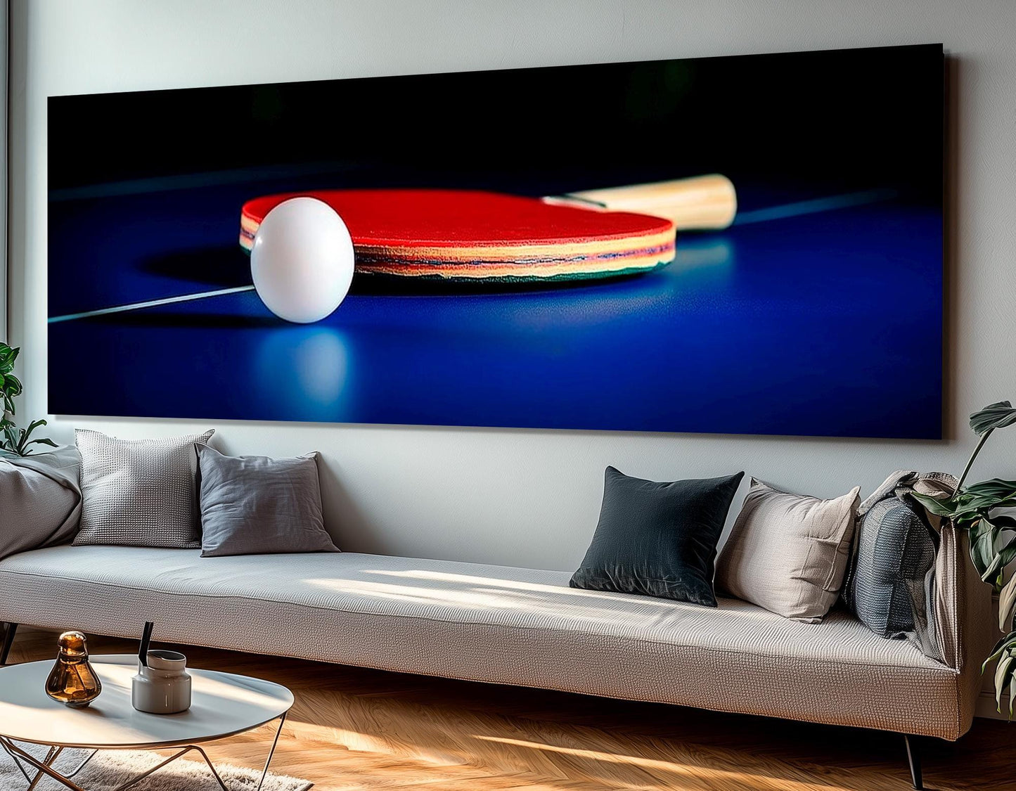 Table Tennis Wall Art – Framed Table Tennis Poster | Ping Pong Canvas Decor