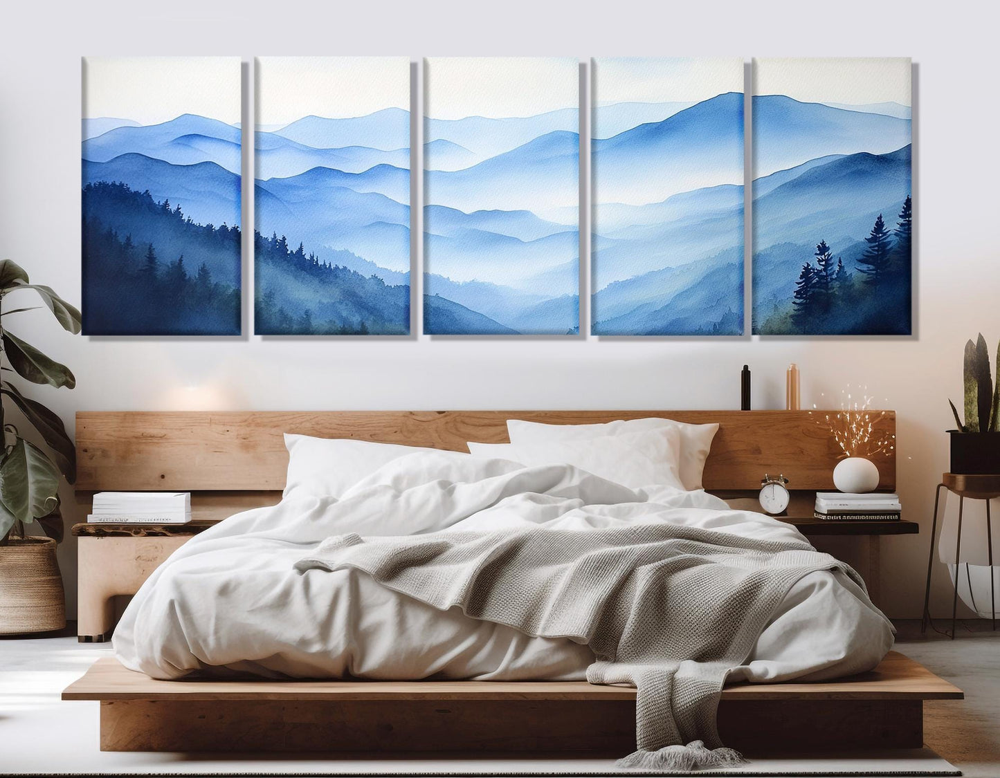 Smoky Mountains Canvas Print – Framed Gallery Wrapped Cotton Wall Art, Ready to Hang