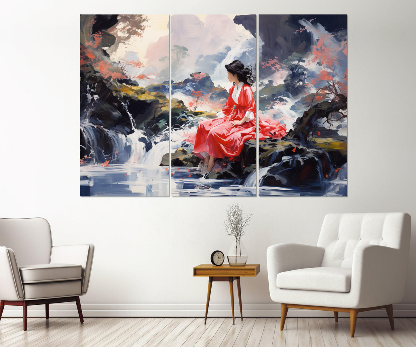Japanese Wall Art – Abstract Japanese Canvas Print | Framed Canvas Art Ready to Hang
