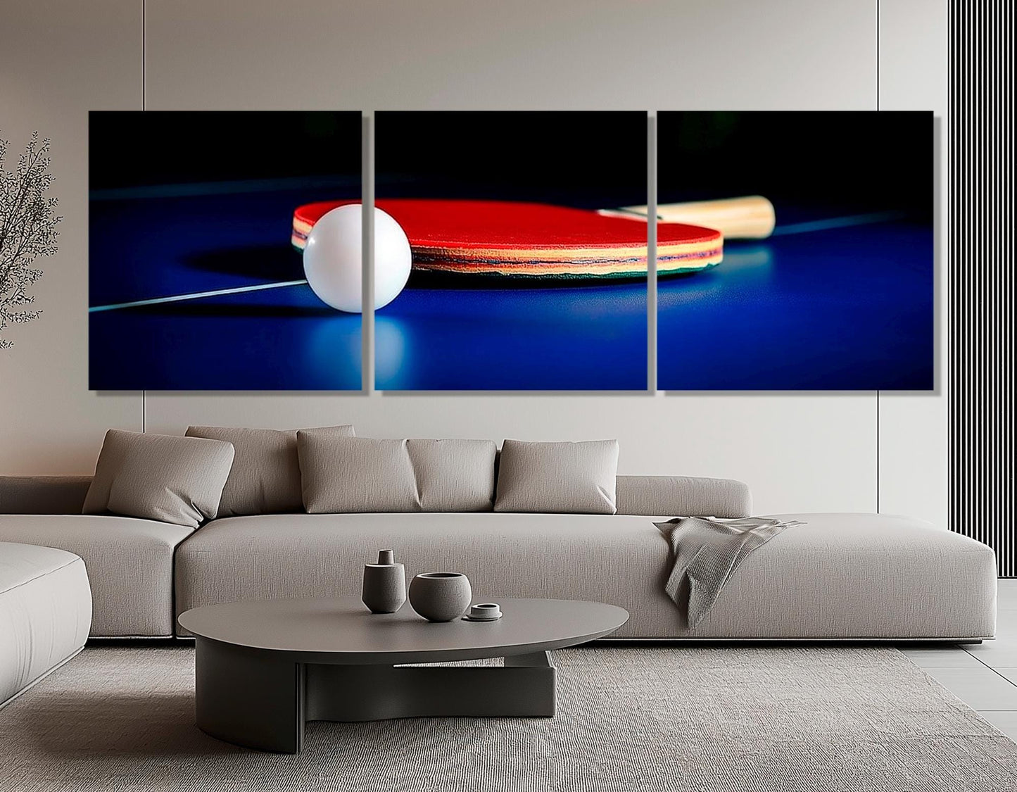 Table Tennis Wall Art – Framed Table Tennis Poster | Ping Pong Canvas Decor