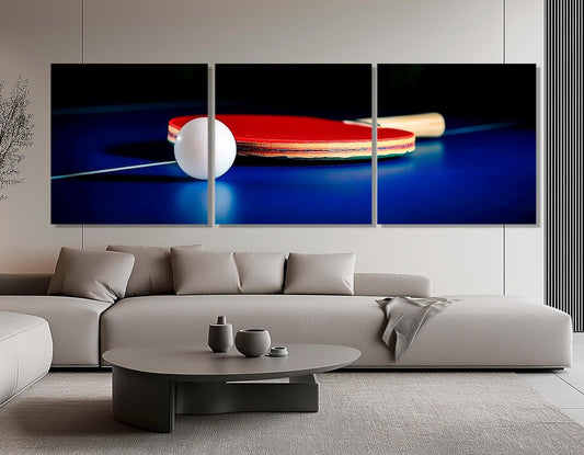 Table Tennis Wall Art – Framed Table Tennis Poster | Ping Pong Canvas Decor