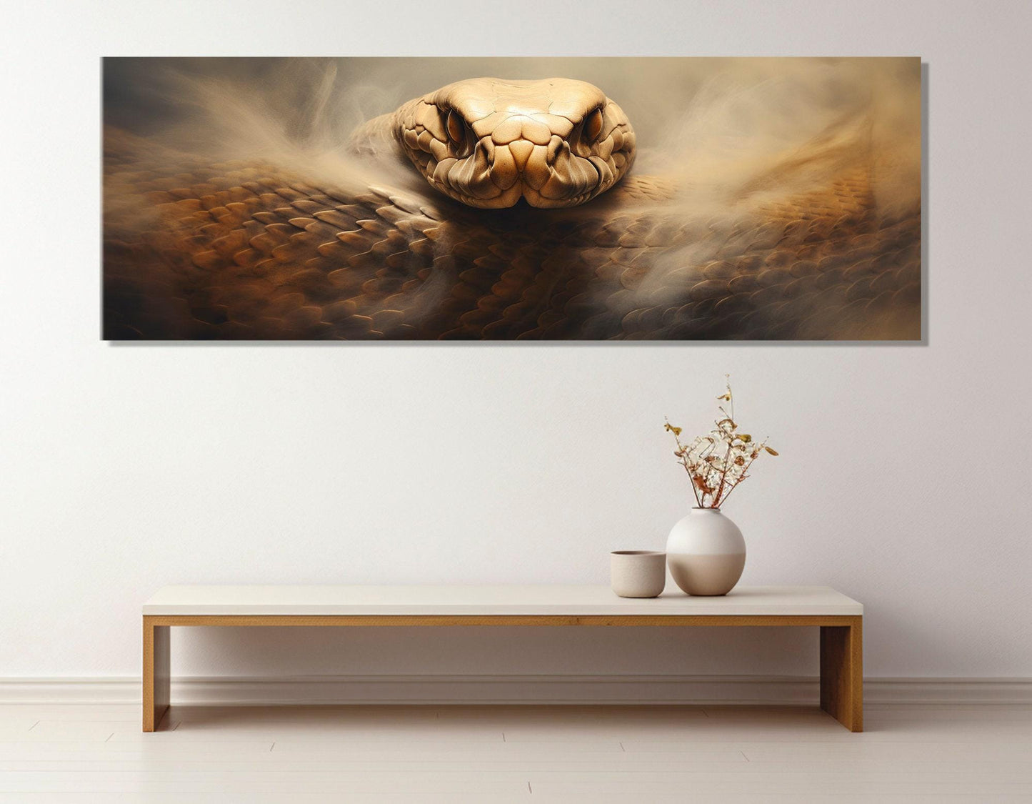Snake Canvas Print – Large Framed Snake Wall Art | Ready to Hang Cotton Canvas