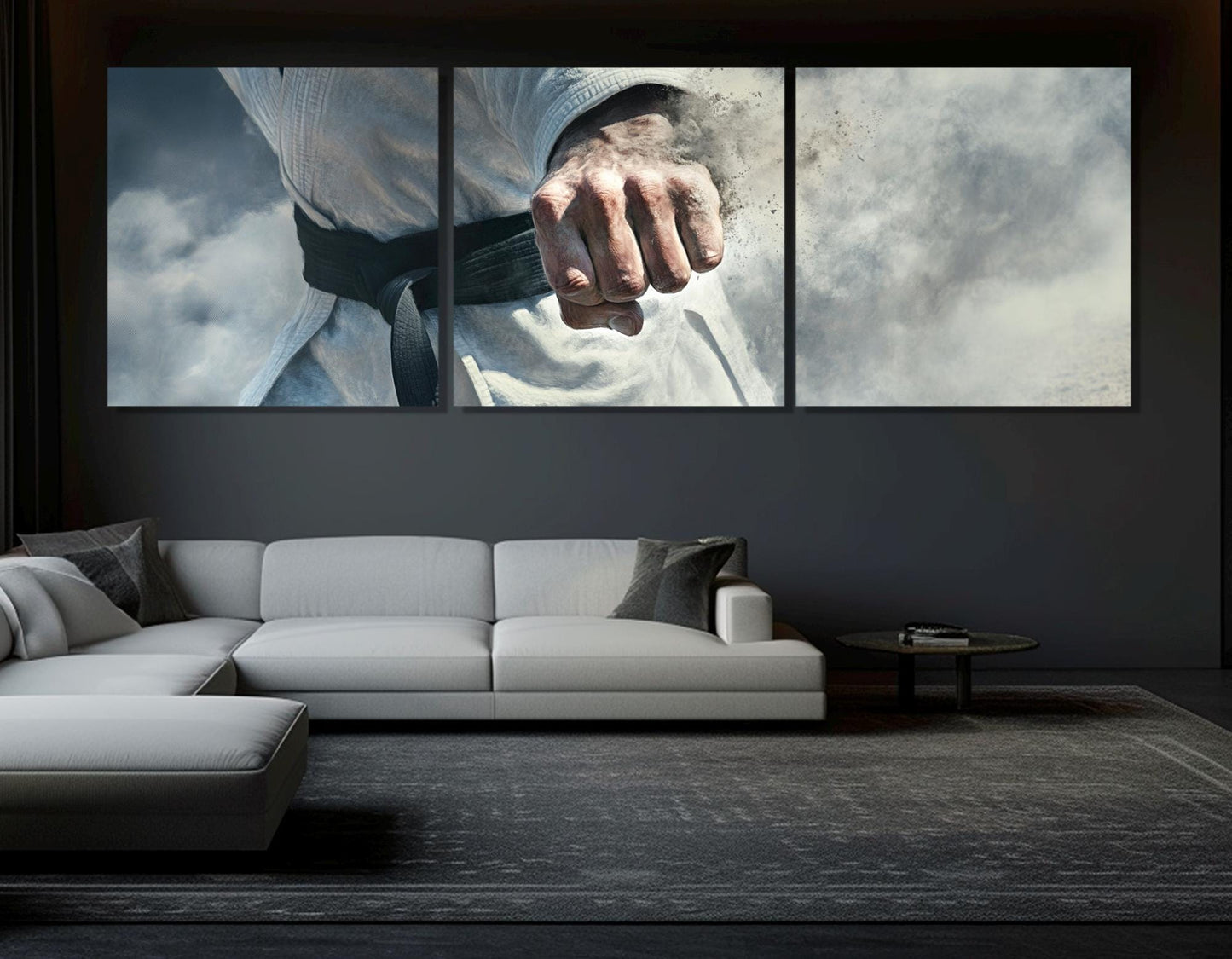 Karate Wall Art – Abstract Karate Canvas Print | Gallery Wrapped Cotton Canvas