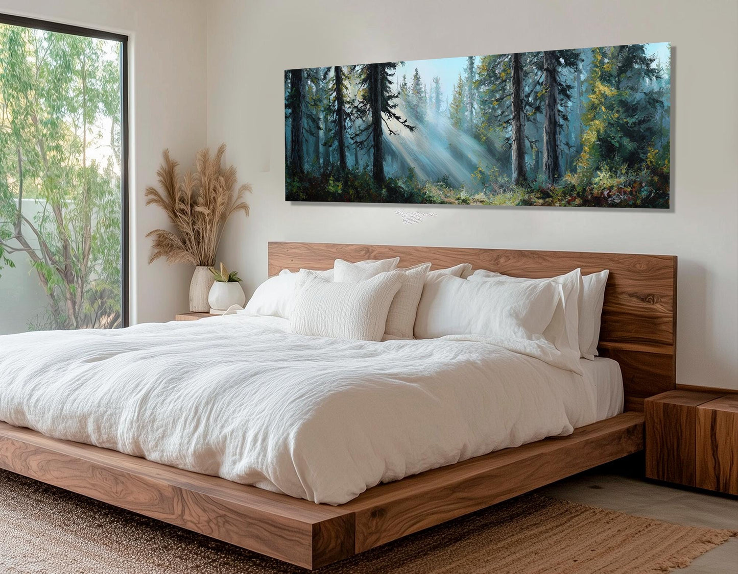 Summer Forest Canvas - Scenic Forest Wall Art | Framed & Ready to Hang