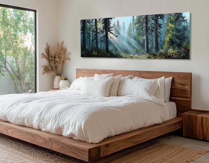 Summer Forest Canvas - Scenic Forest Wall Art | Framed & Ready to Hang