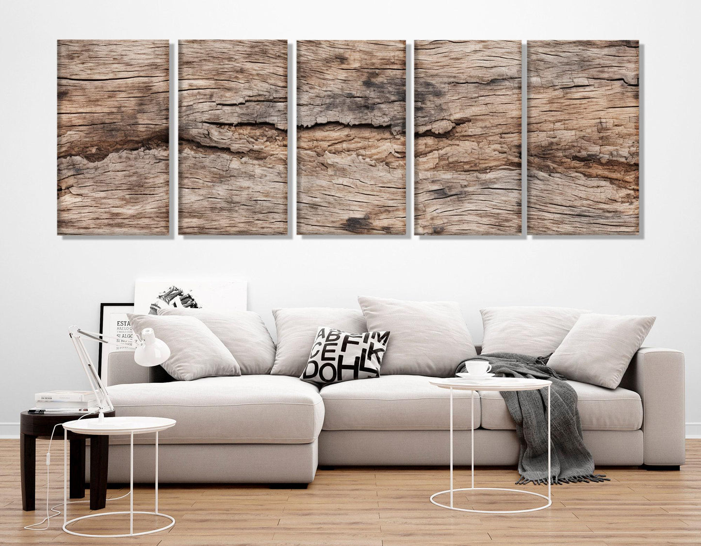 Wood Texture Canvas Print – Modern Wall Art | Soft Tone Wooden Wall Decor, Ready to Hang