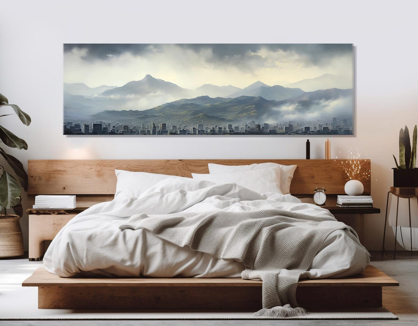 Caracas Skyline Canvas – Abstract Venezuela Wall Art | Framed & Ready to Hang