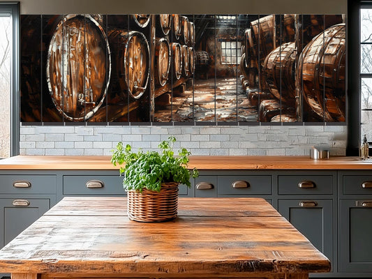 Whiskey Wall Art – Rustic Wood Wall Decor | Vintage Whiskey Print on Wood