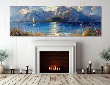 Torch Lake Canvas Print – Framed Gallery Wrapped Cotton Canvas, Ready to Hang