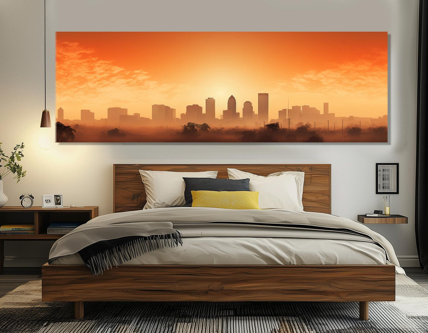 Fort Worth Canvas Print – Large Abstract Wall Art | Ready to Hang Cotton Canvas