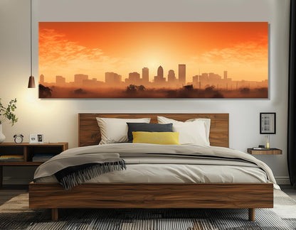 Fort Worth Canvas Print – Large Abstract Wall Art | Ready to Hang Cotton Canvas