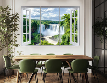 Iguazu Falls Canvas Print – Gallery Wrapped Cotton Canvas | Ready to Hang Waterfall Wall Art