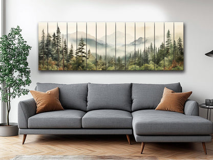 Redwood National Park Wood Print – Natural Wood Wall Art | Rustic Farmhouse Decor