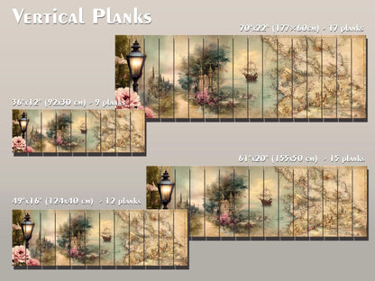 Golden Map Print – Rustic Wood Wall Art With Abstract Map Design On Pale Background